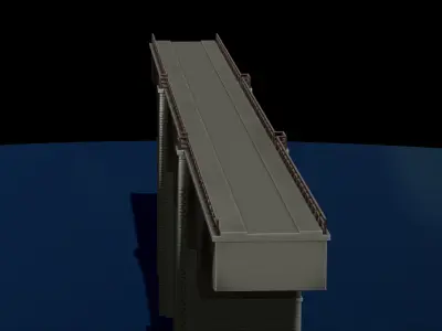 Model bridge H0 scale trains  File 3D Printer 3D print model