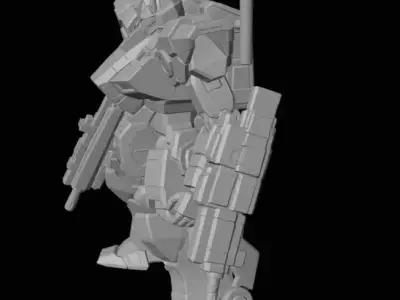 War Mech - Sci-Fi Battle Robot 3D model