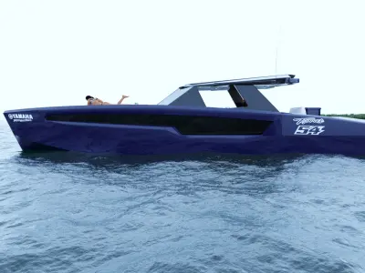 SUPER BOAT 46FT 3D model