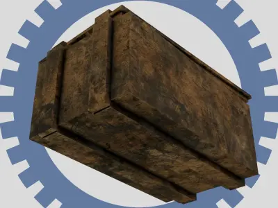 Wood Crate - game ready - 4k Low-poly 3D model