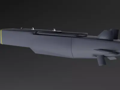 Storm Shadow SCALP-EG Cruise Missile Game Ready Free low-poly 3D model