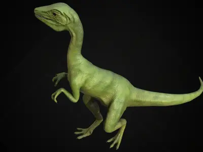 Compsognathus - Compy dinosaurs Low-poly 3D model