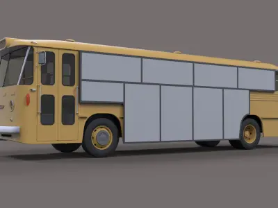 Gate bus from movie Mad Max 2 3D model