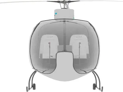 NEW AWESOME HELICOPTER RIGGED  Low-poly 3D model