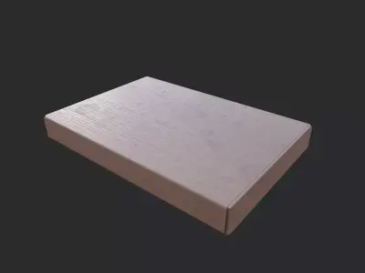 Cardboard Box 04 Low-poly 3D model