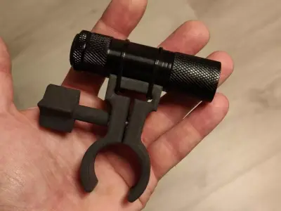 Universal Bike Light Mount for Handlebars Free 3D print model