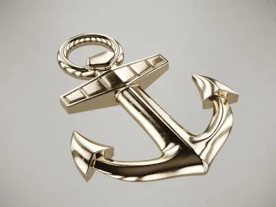 Anchor gold 3D model