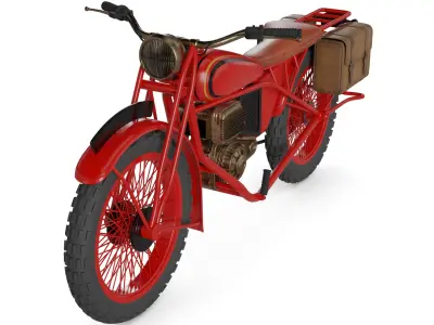 Adventure Motorcycle 3D model purchase