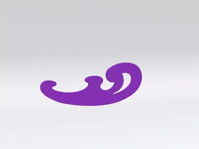 French Curve - 3D Print Ready - Model - E 3D model