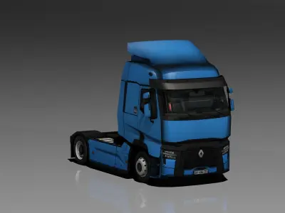 Renault T Range Evolution Low Poly Low-poly 3D model