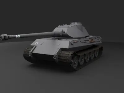 Panzerkampfwagen Tiger 2 prototype 3D model