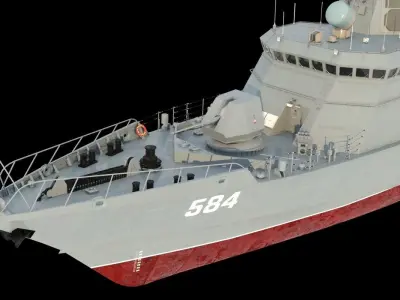 Karakurt class corvette 22800 3D model