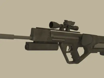 machine gun Free low-poly 3D model purchase