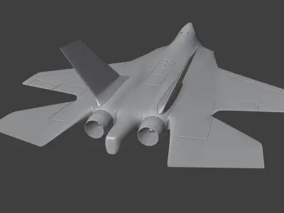 TUSAS Kaan Turkish Fighter 3D Print Model 3D print model