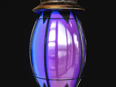 Magic Bottles Low-poly 3D model