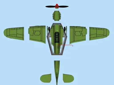 Hawker Hurricane 3D print model buy