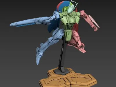 RXG-25 Combattroid 100mm Height 3D print model