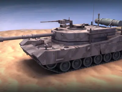 Militry Battle Tank 3D 3D model