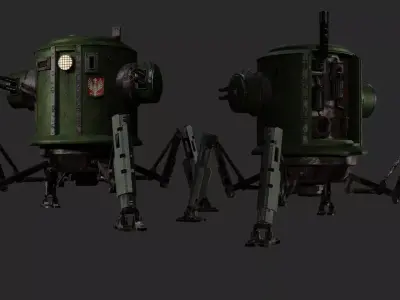 Pzm-9 Straznik Low-poly 3D model