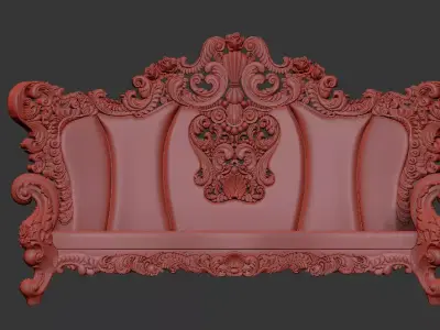 Chair wood DONG KY  3D model