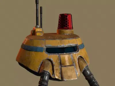 RoboHeadV2 star wars spaceship - star wars spaceship Low-poly 3D model