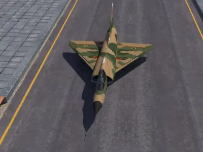 Mirage military jet 3D model