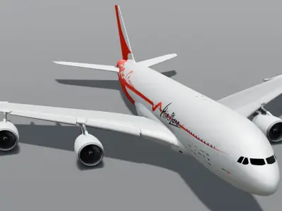 Airplane 3D Model  Low-poly 3D model