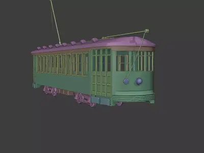 1940s Streetcar 3D model