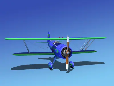 Waco YMF-5 V04 3D model