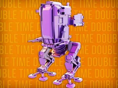 Robo-Tank 3D model robot 3D print model
