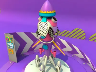 rocket 3D model order