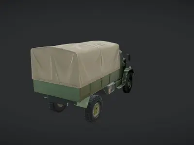 military cargo truck 3D model