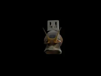 CUTE SNAIL  Low-poly 3D model