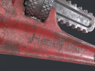 Wrench Low-poly 3D model get