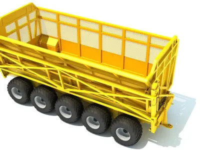 Cane Transfer Trailer 3D model