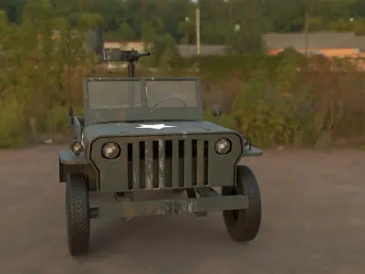 jeep millitary 3D model