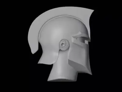 spartan head 3D print model