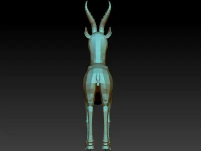 3D ANTELOPE -LOWPOLY Low-poly 3D model