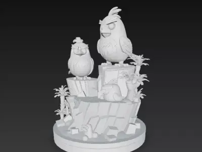 Angry Birds 2 Free 3D print model