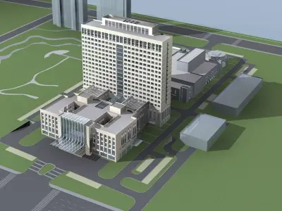 Hospital Building 3D model order