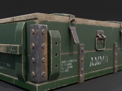 Ammo box1 Low-poly 3D model