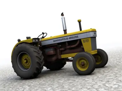 MINNEAPOLIS MOLINE G707 1965 Tractor 3D model