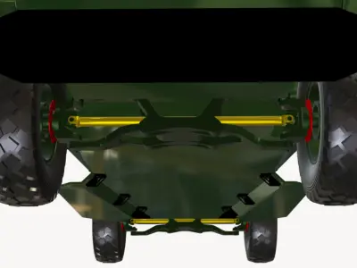 conceito veiculo blindado 4x4  Low-poly 3D model
