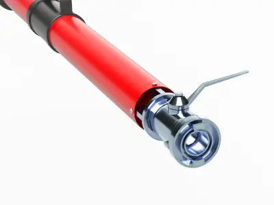 firefighting Foam Nozzle Free low-poly 3D model