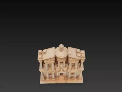 Petra Roman Mixed Ancient Architecture 3D 3D print model
