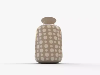 Antiqued Mercury Glass Table Vase 3D model