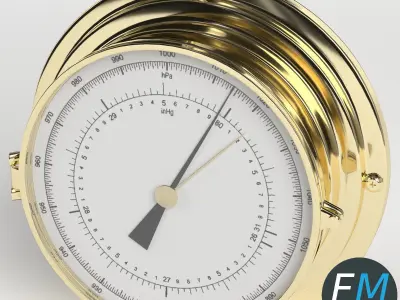 Wall Barometer 3D model
