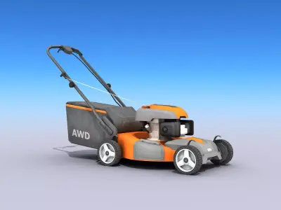 Lawn Mower Low-poly 3D model order