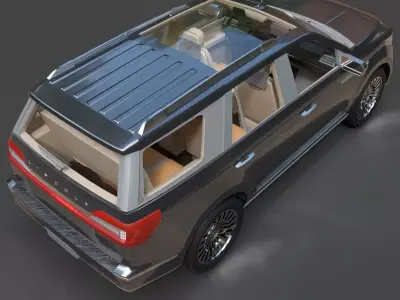 Lincoln Navigator L Hyper Detailed Full-Size SUV 3D model