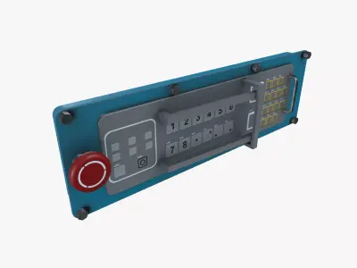 IS Machine Control panel 3D model